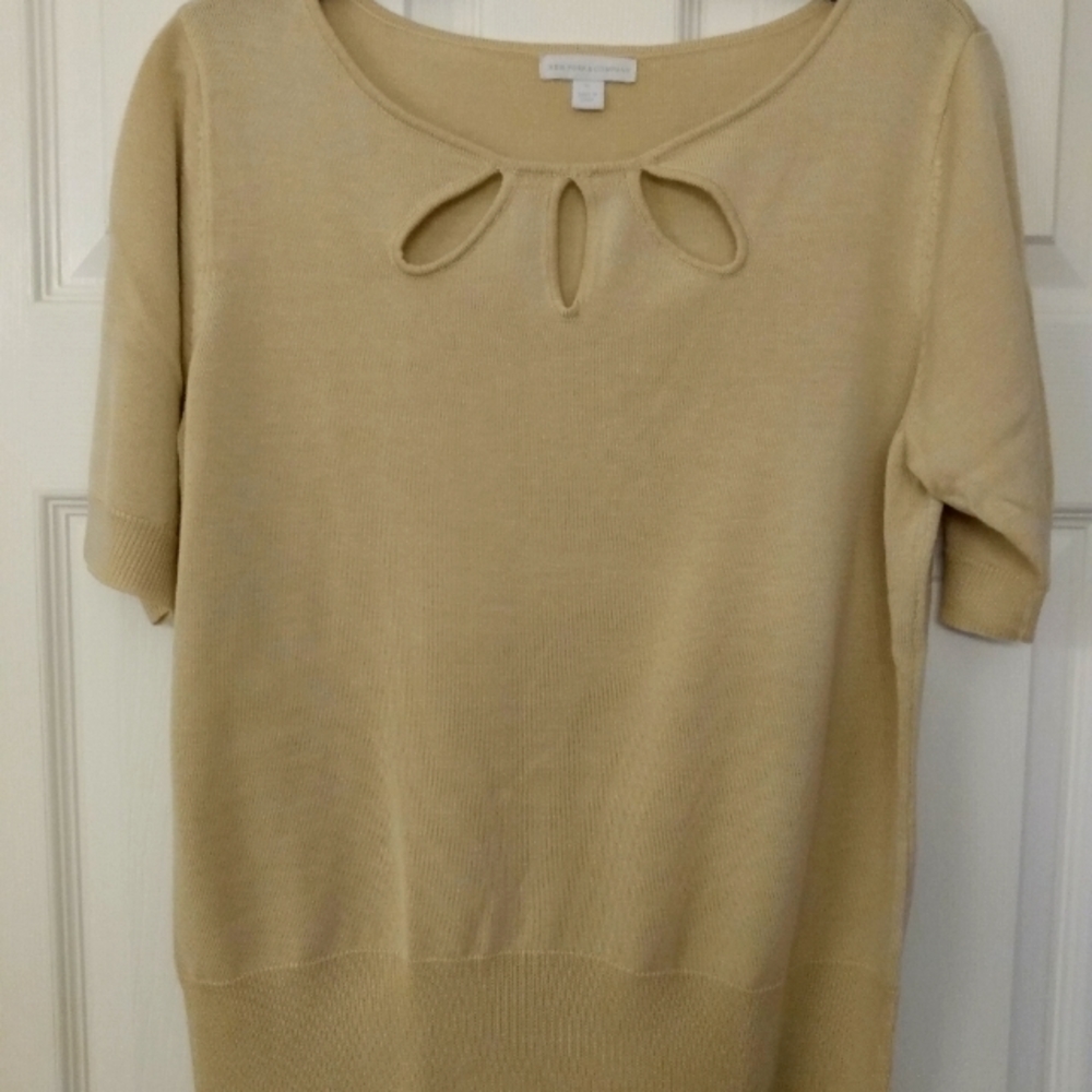 New York & Co pretty light tan top.
